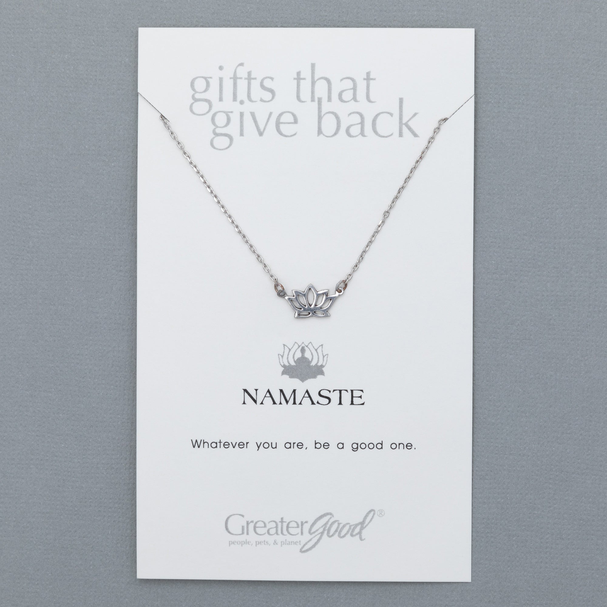 Mindfully Living Pewter Necklace