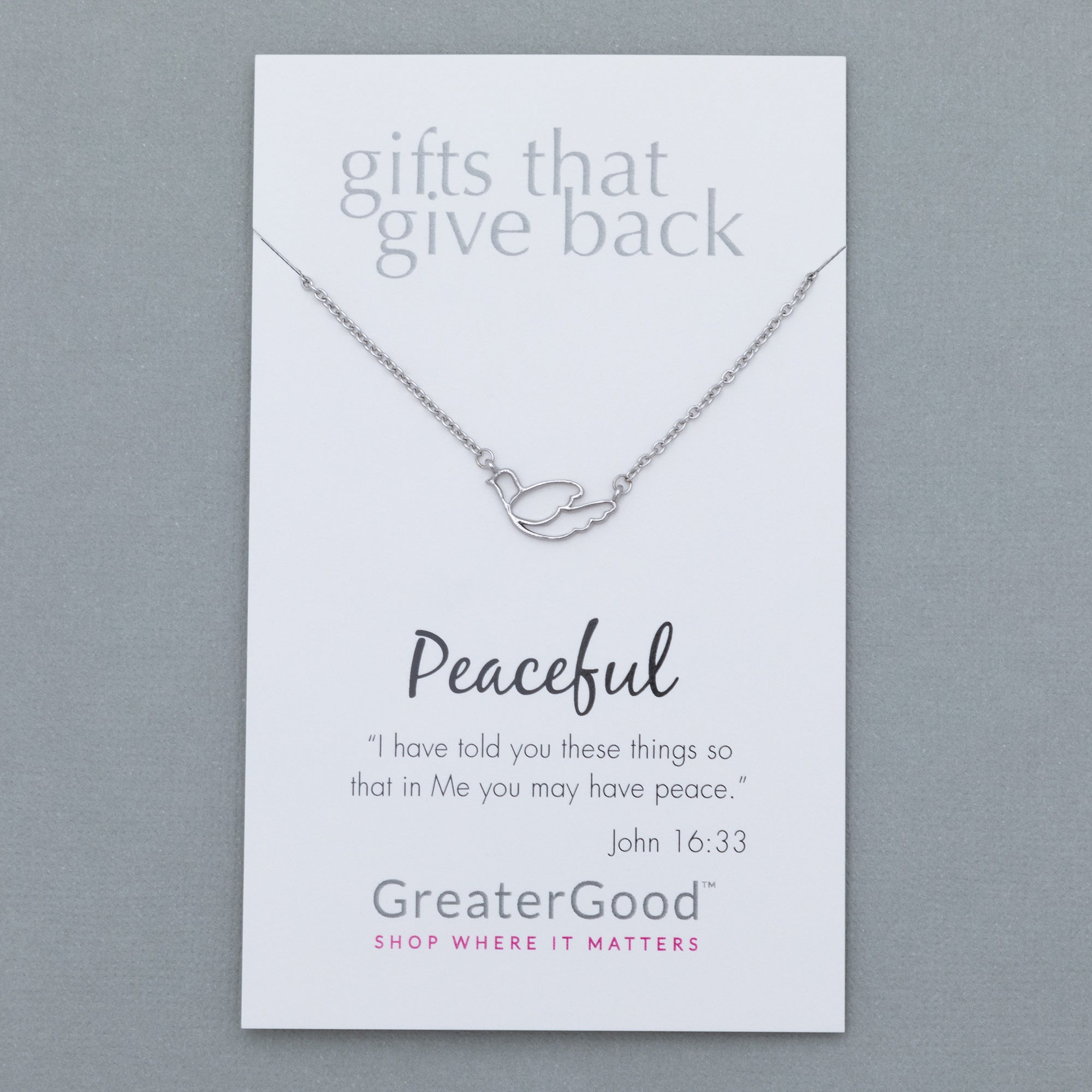 Mindfully Living Pewter Necklace