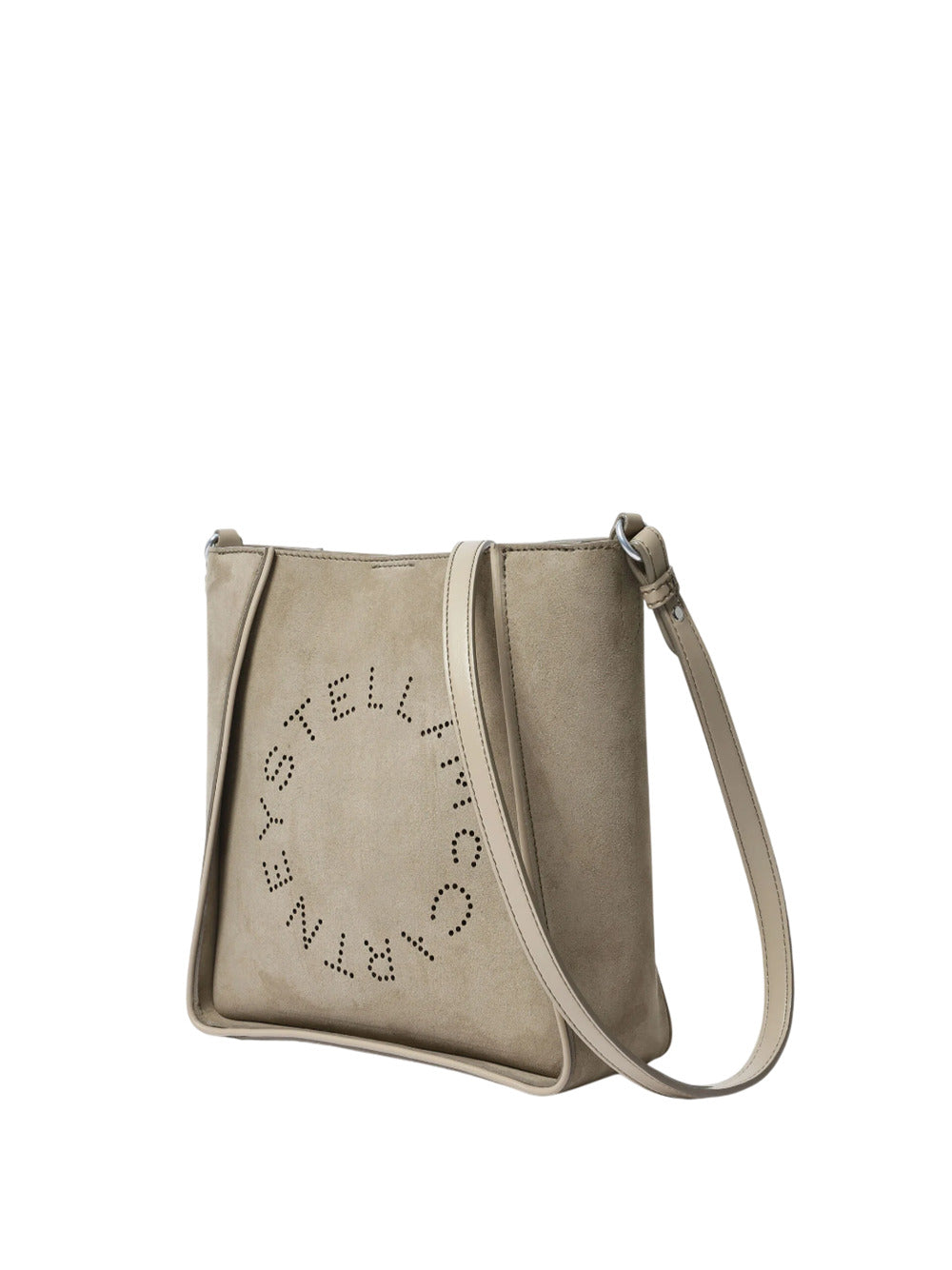 Stella Mccartney Women Alter Suede Shoulder Bag With Piping Details