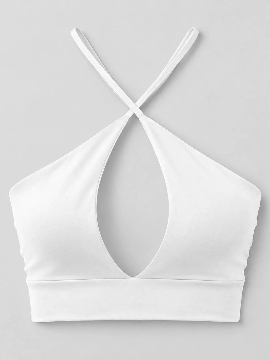 Halter Neck Cut-Out Crop Cami