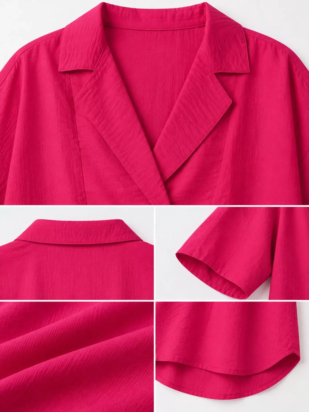 Half Sleeve Oversized Blouse