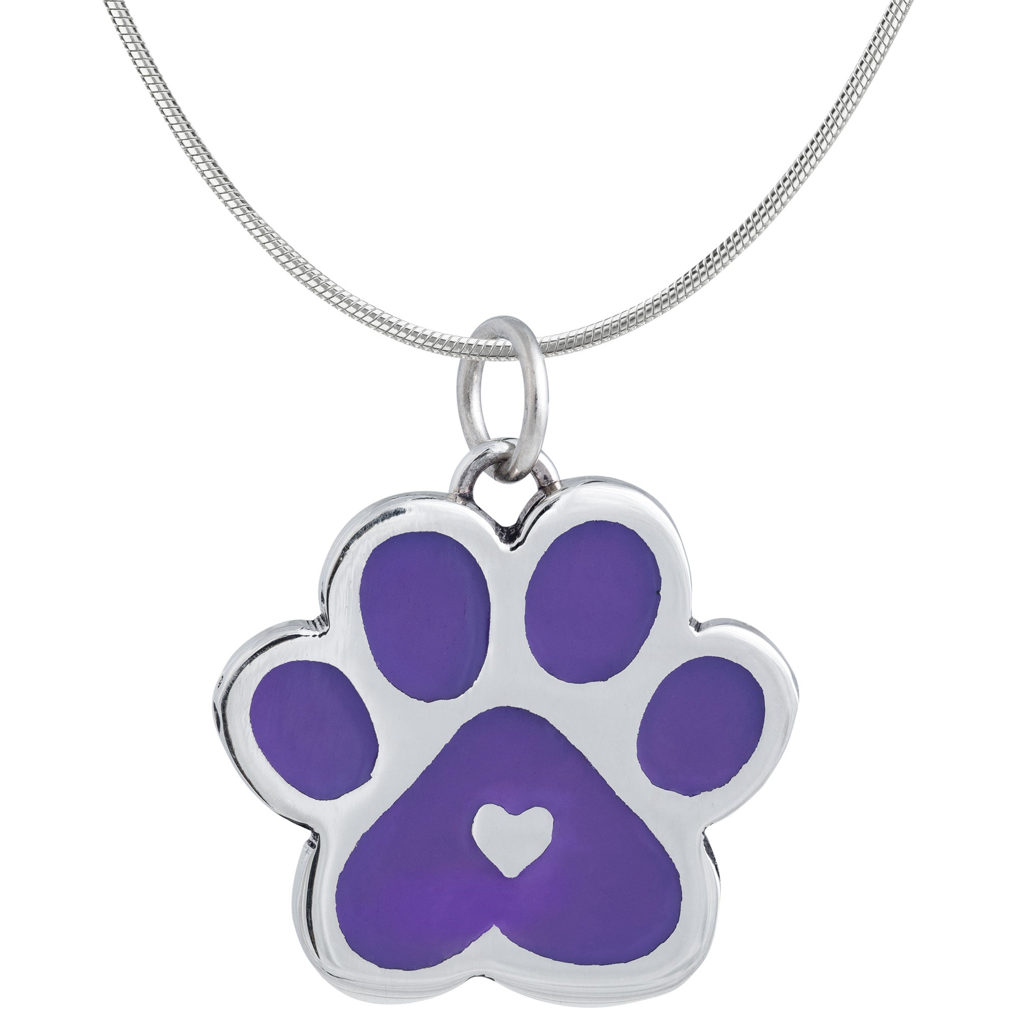 Paw Print Beats In My Heart Necklace