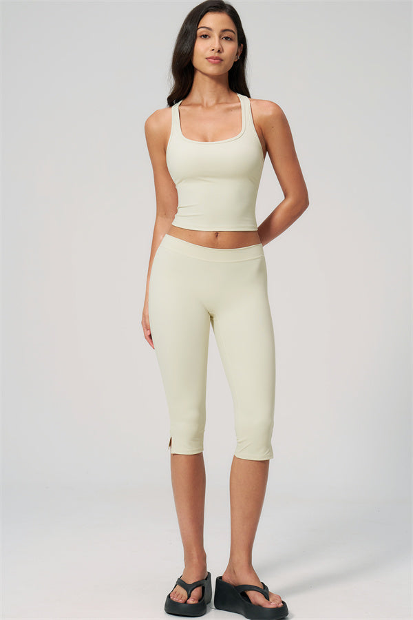The Revive Crop Top Capri Leggings 2-Piece Set