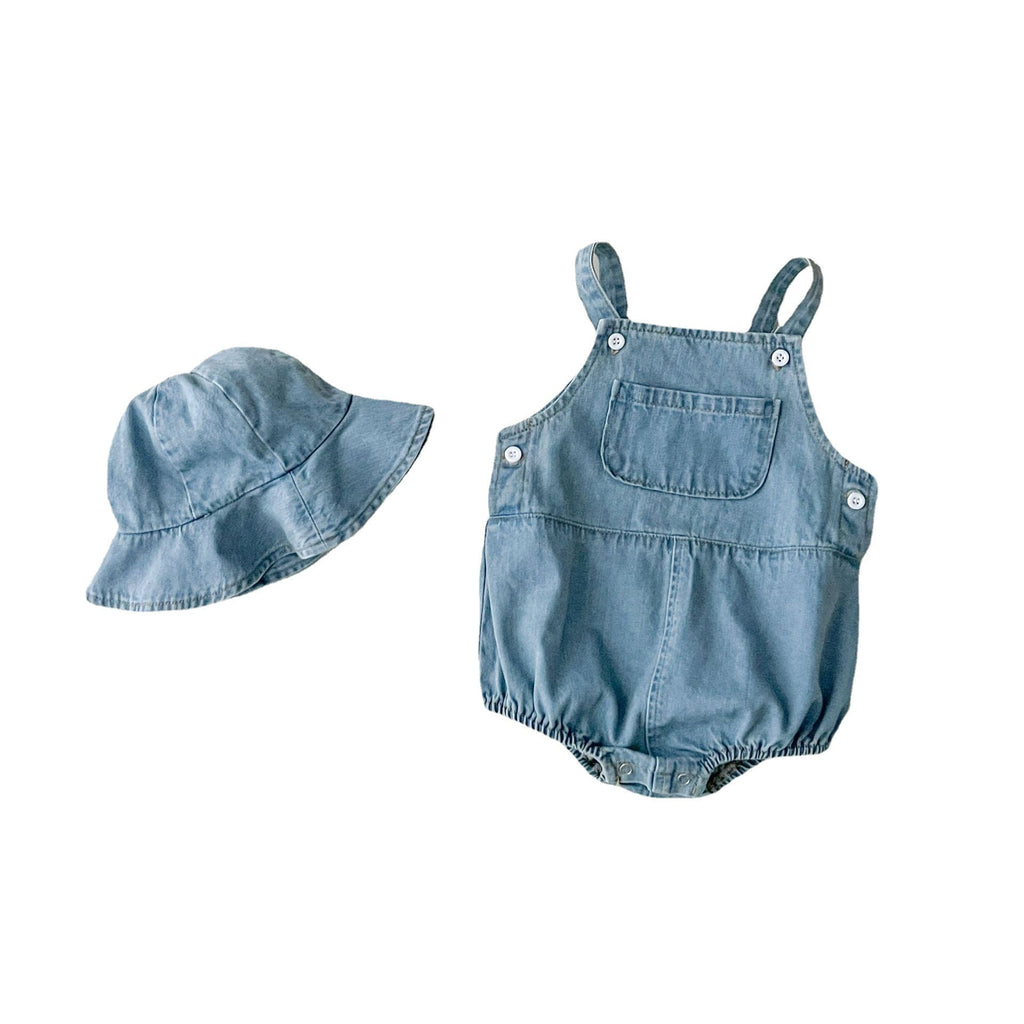 Korean-style Baby Denim Suspender Bib Overalls