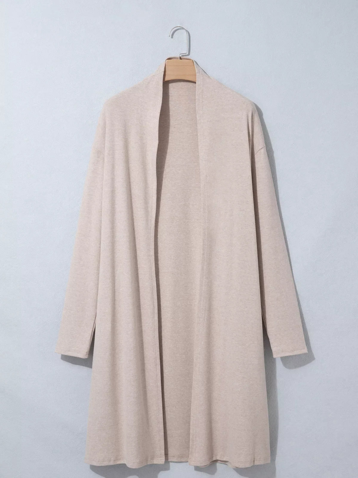 Solid Color Long Sleeve Casual Tunic Shift Cardigan