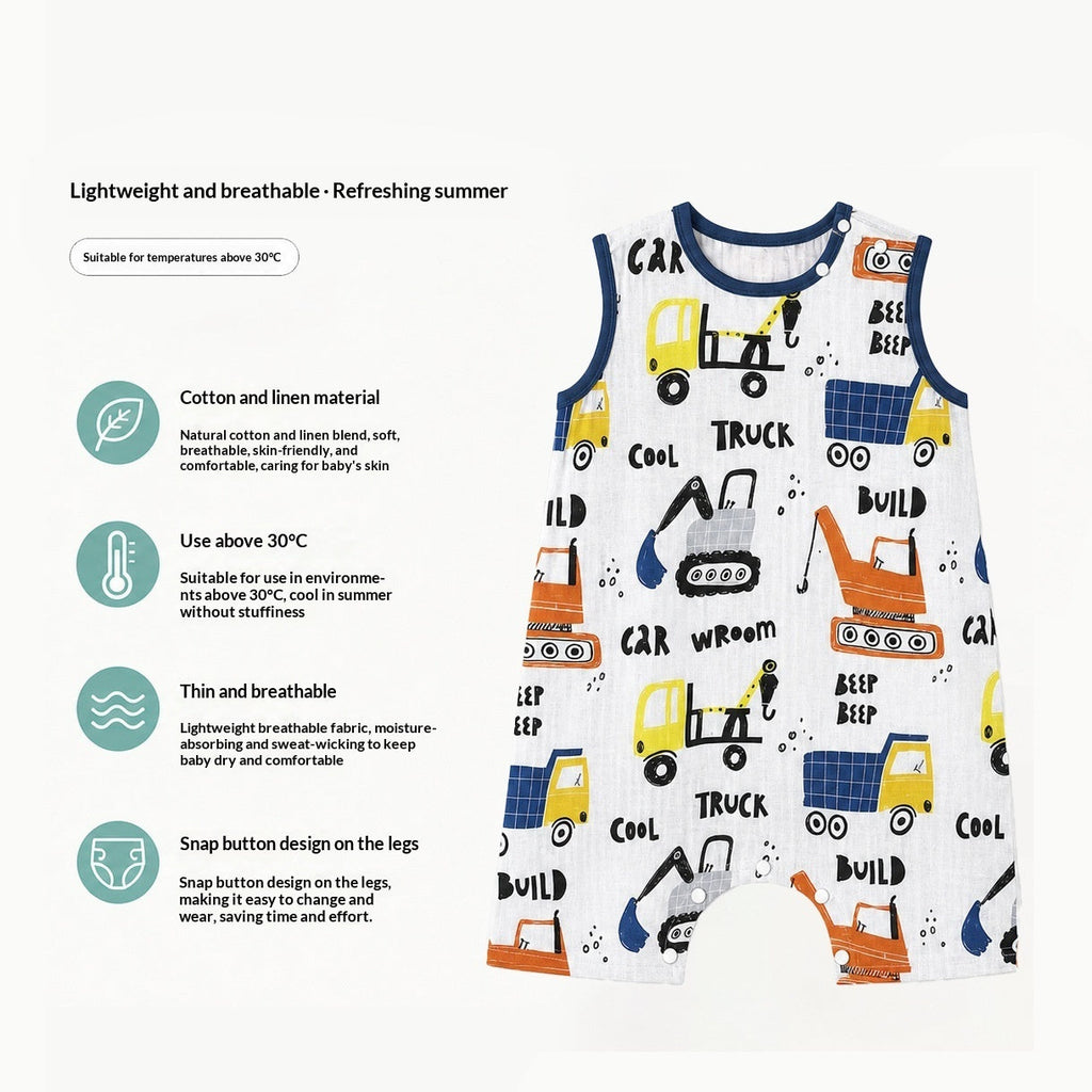 Dudu SpringSummer Lightweight Baby Gauze Sleeping Bag