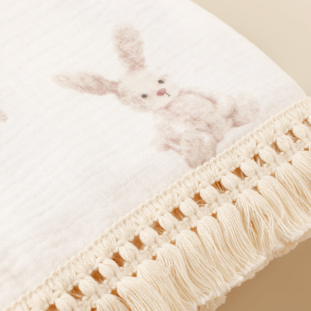 Printed Stroller Blanket Pure Cotton Bath Towel Swaddle Blanket