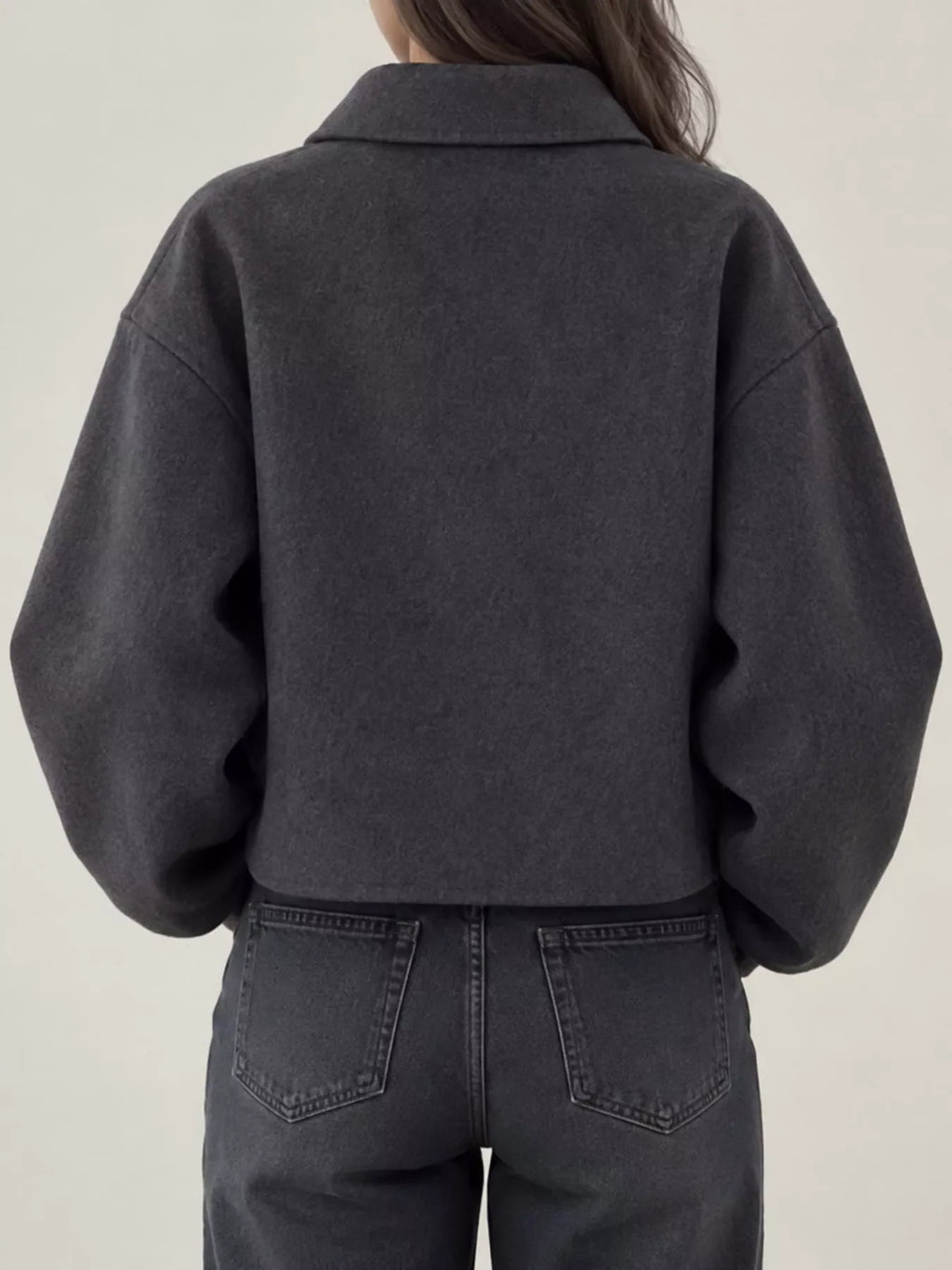 Zip Up Cropped Jacket