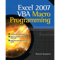 Excel 2007 VBA Macro Programming - Paperback