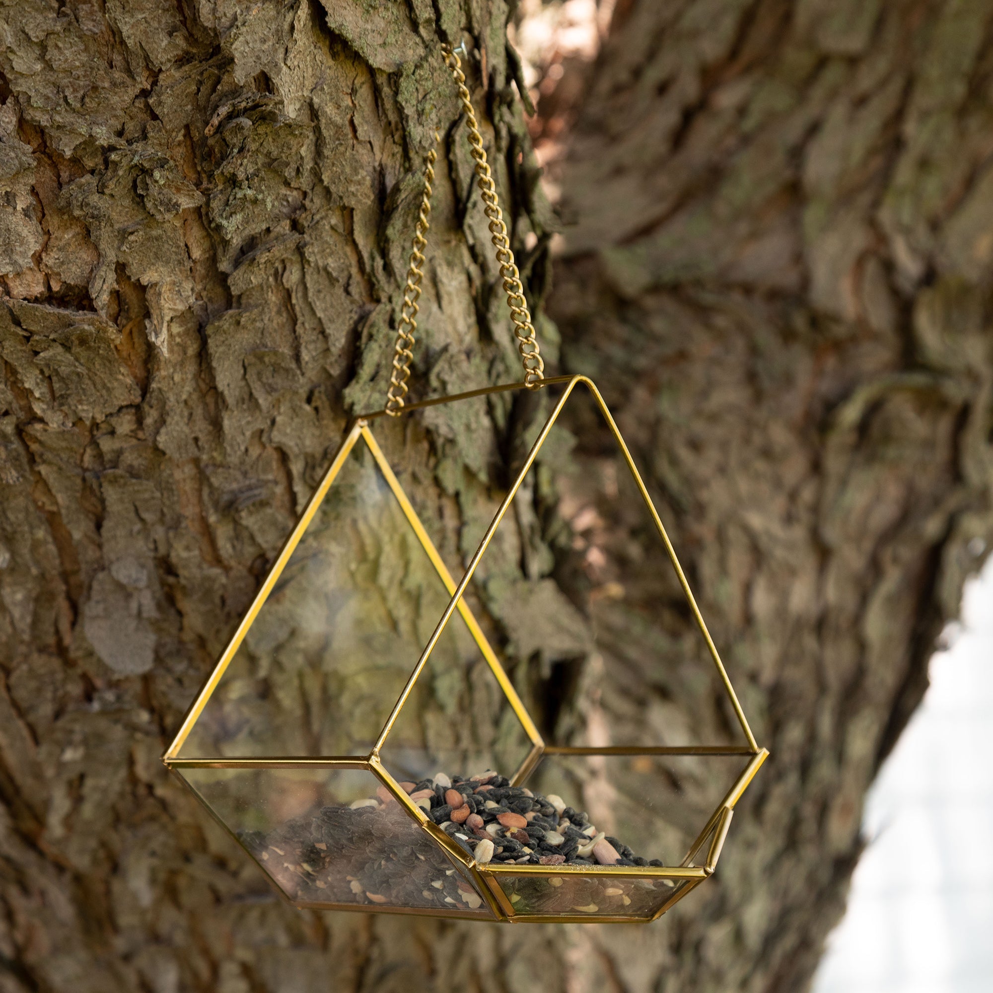 Open Air Glass Bird House