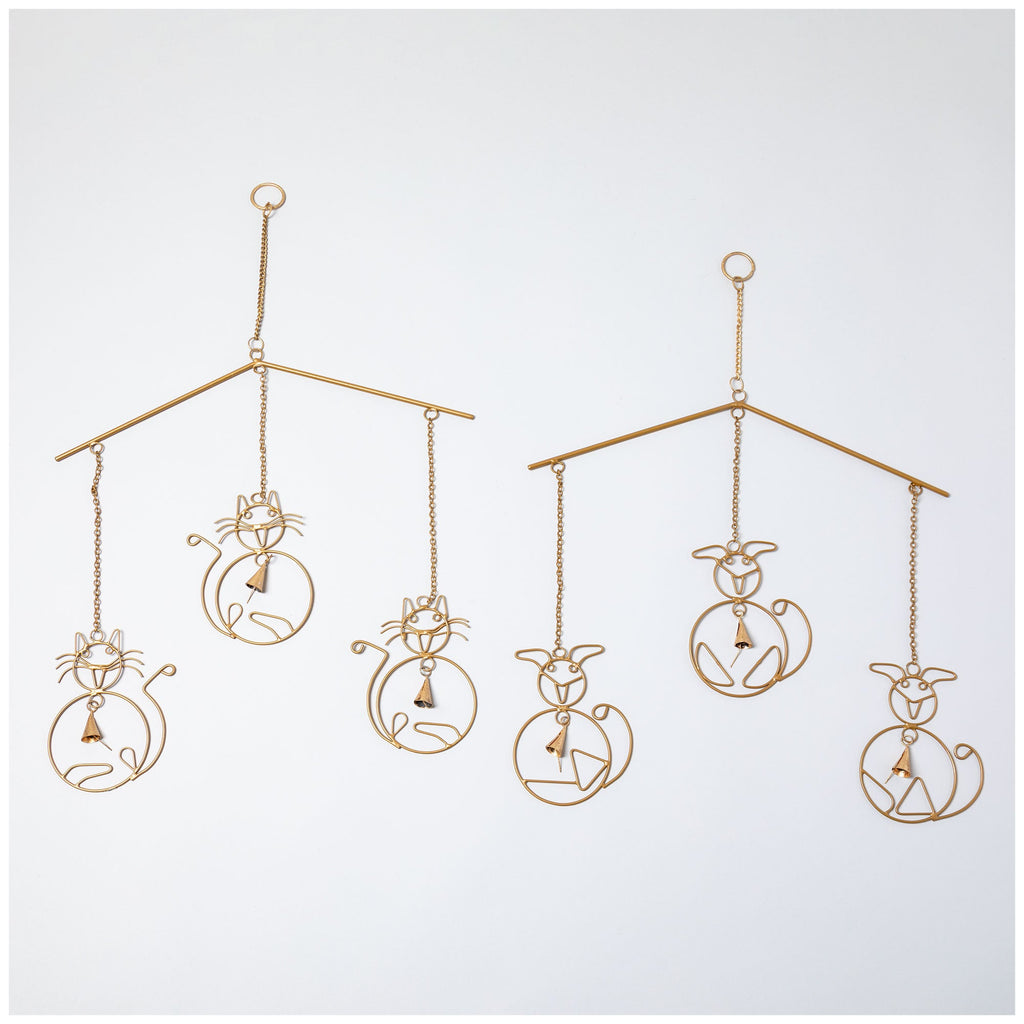 Cat & Dog Iron Wind Chime