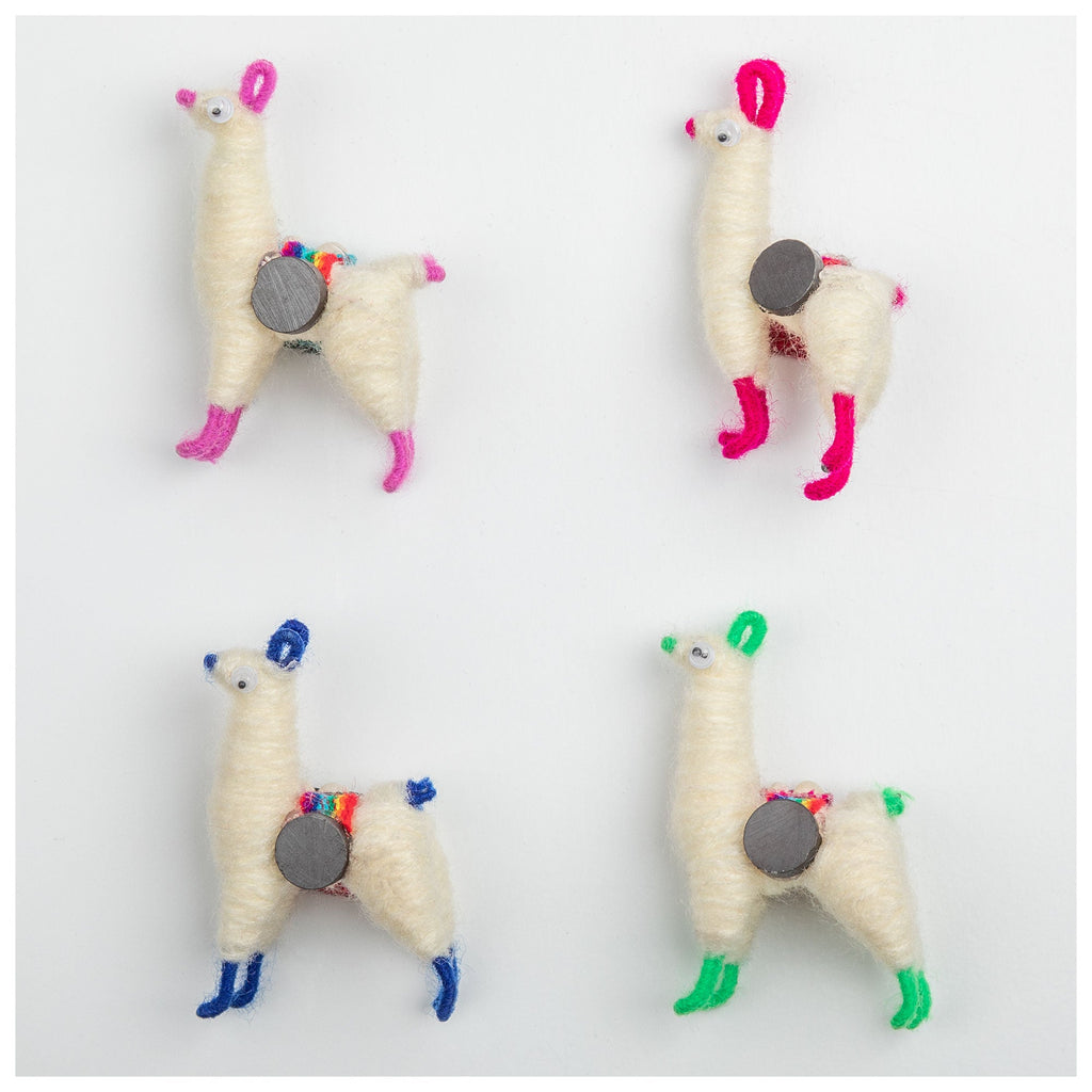 Handmade Cute Llama Magnets - Set of 4