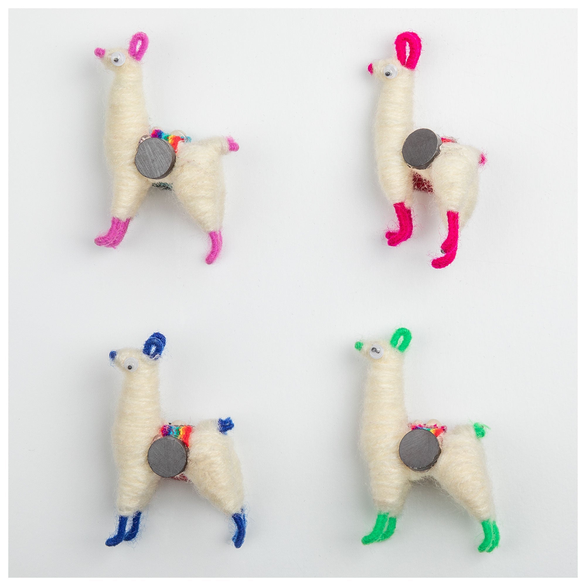 Handmade Cute Llama Magnets - Set of 4