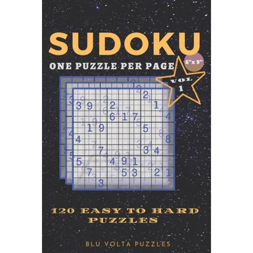 Sudoku: Small and Travel Friendly 120 Easy to Hard Sudoku Puzzle Book For Adults 6 x 9 inches - Paperback