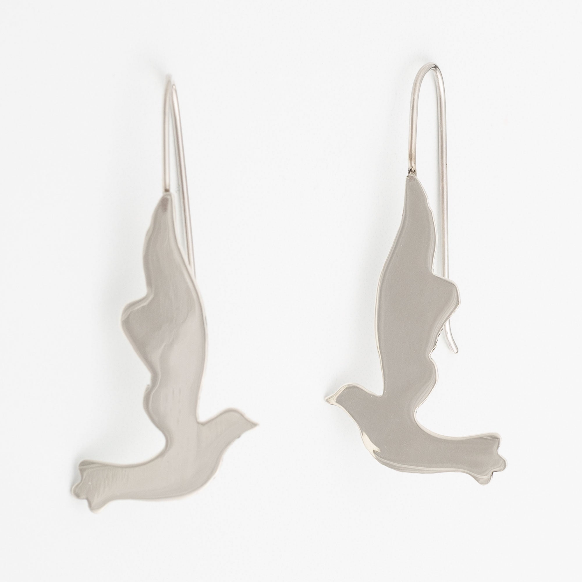 Dove Silhouette Sterling Earrings
