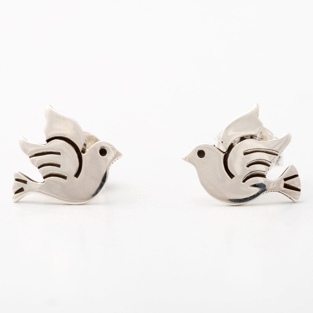 Dove Silhouette Sterling Earrings