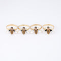 Elegant Bee Napkin Ring - Set of 4