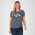 Walking Paws Ruched Short Sleeve Tee