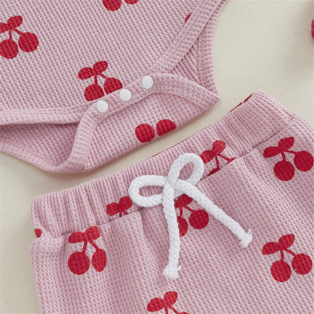 Sweet Daisy Mesh Camisole And Shorts Kids Outfit Set