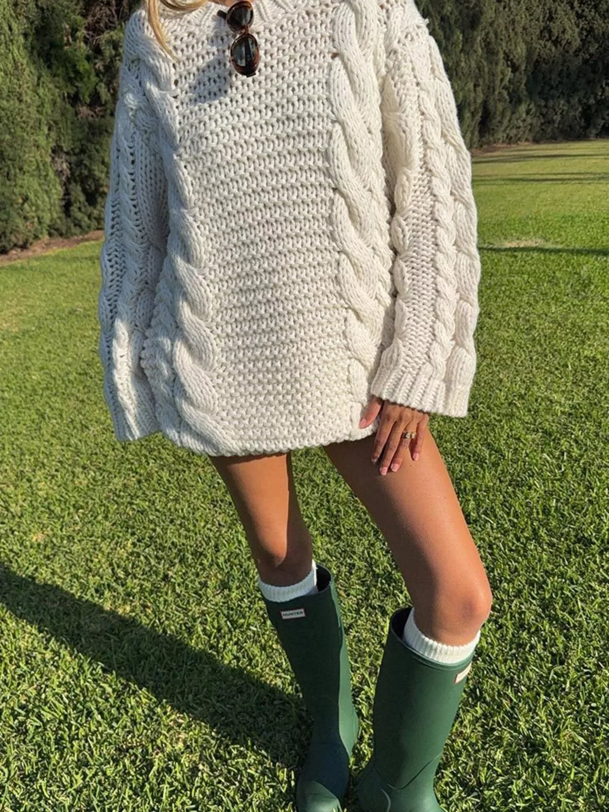 Chunky Cable-Knit Sweater