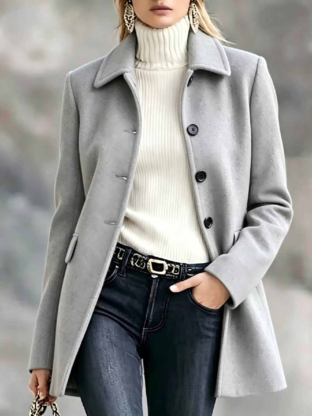 Button Up Longline Coat
