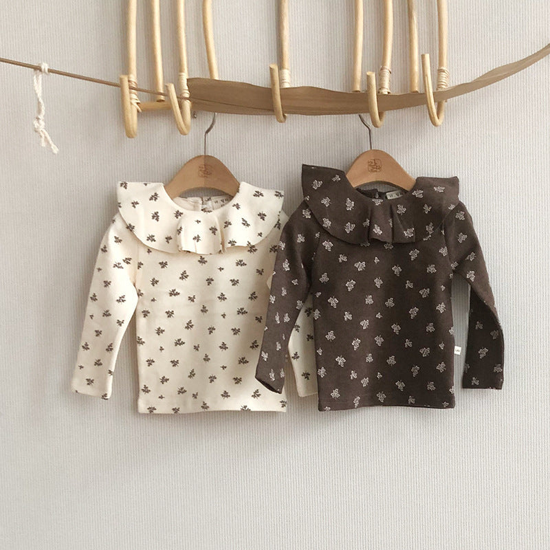 Stylish Base-layer Top With A Turn-down Collar And Long Sleeves