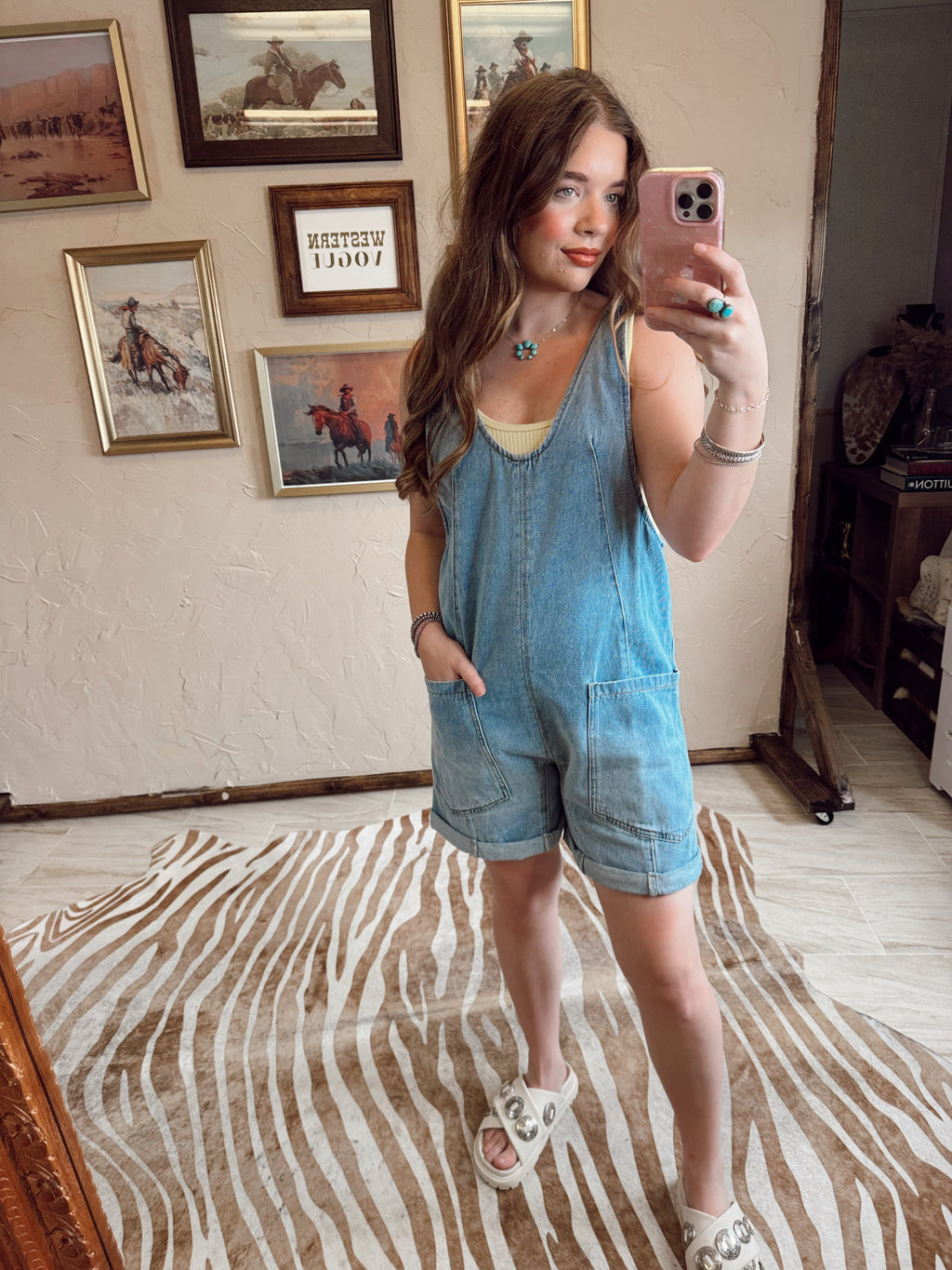 The Danvers Denim Romper
