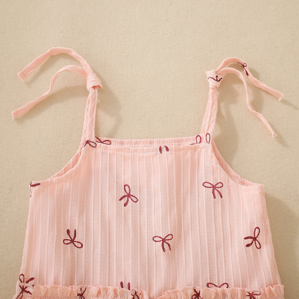 Baby Strap Vest And Pants Two-piece Set