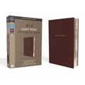 NIV, Reference Bible, Giant Print, Leather-Look, Burgundy, Red Letter Edition, Comfort Print - Imitation Leather