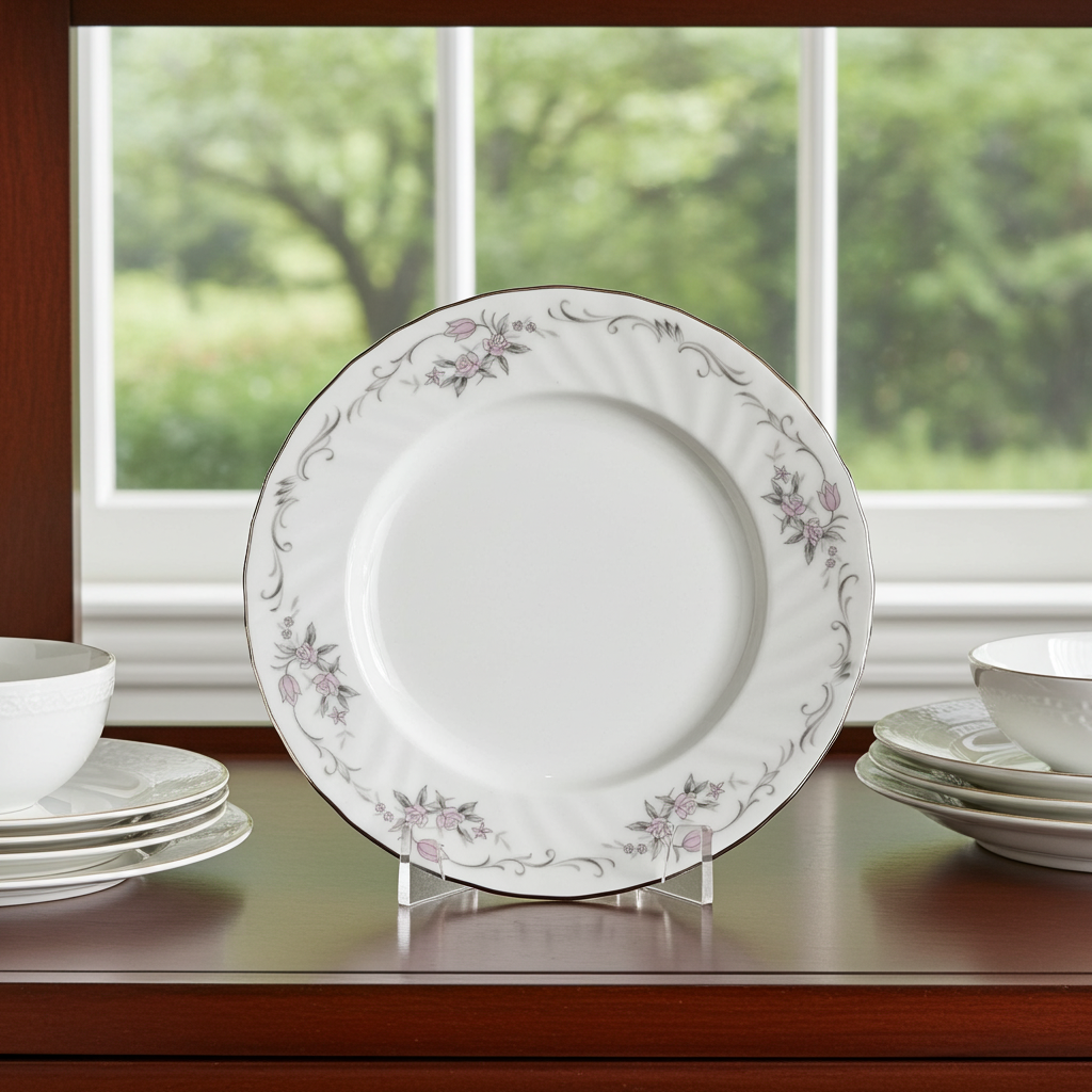 Gold Standard GST1 Salad Plate – Pink Rosebud Porcelain