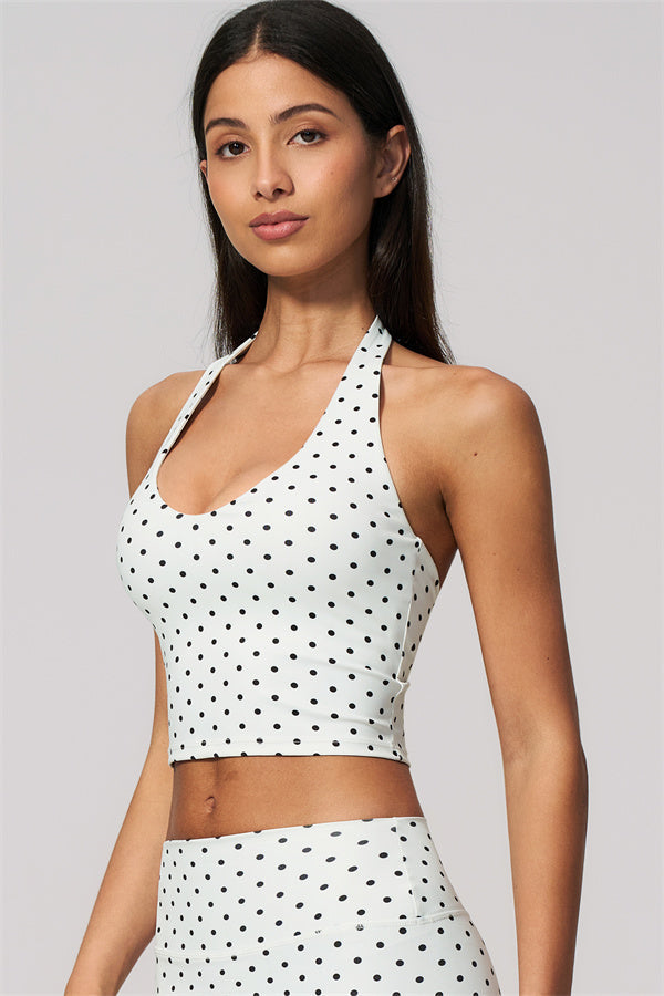 The Frame Halter Tank Top Capri Leggings 2-Piece Set
