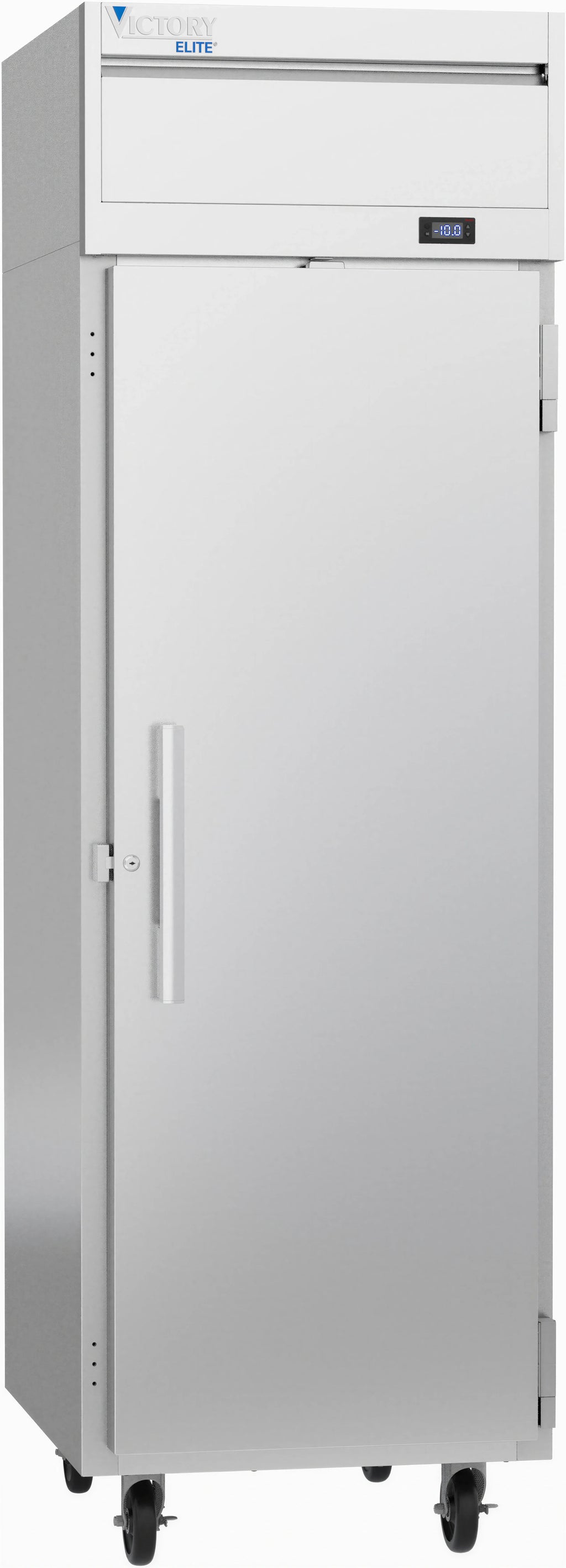 Victory Refrigeration Elite™ VEFSA-1D-SD-HC 1-Section Top-Mount Reach-In Freezer, 21.66 Cu. Ft., 26-Inch Wide, Solid Right-Hand Door