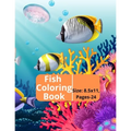 Fish Coloring Book: Kids and Adults Creative Fish Coloring Book. - Paperback