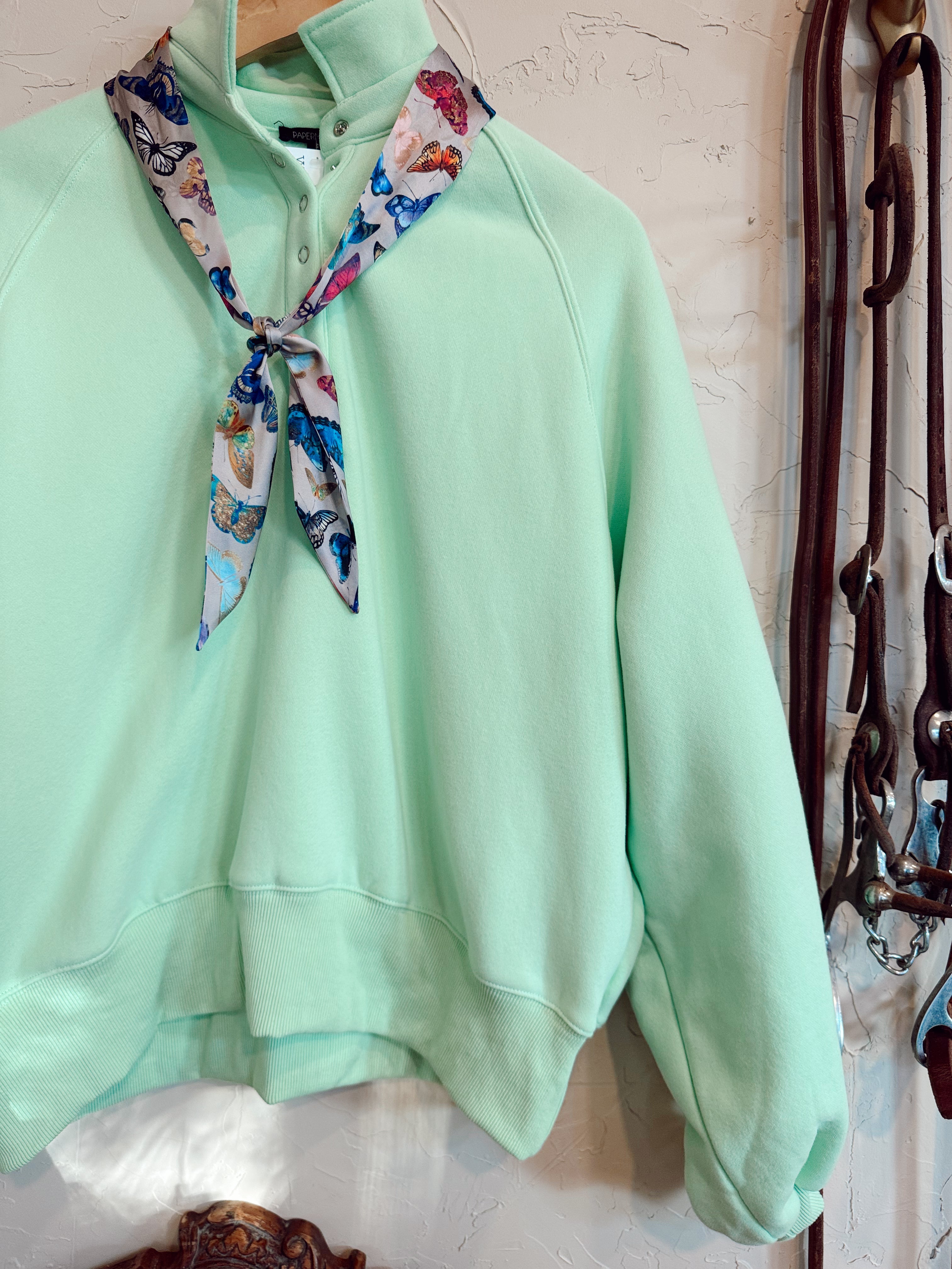 The Piper Sweatshirt in Apple Green