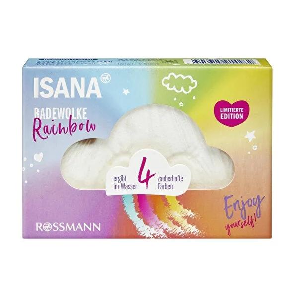 Isana Rainbow Mango Bath Bomb: Vegan & Colorful Bath Fizzer for Relaxing & Fragrant Bath - Experience 4 Color Transformation.
