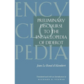 Preliminary Discourse to the Encyclopedia of Diderot - Paperback