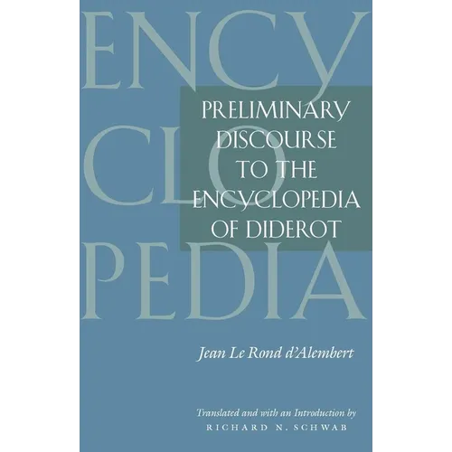 Preliminary Discourse to the Encyclopedia of Diderot - Paperback