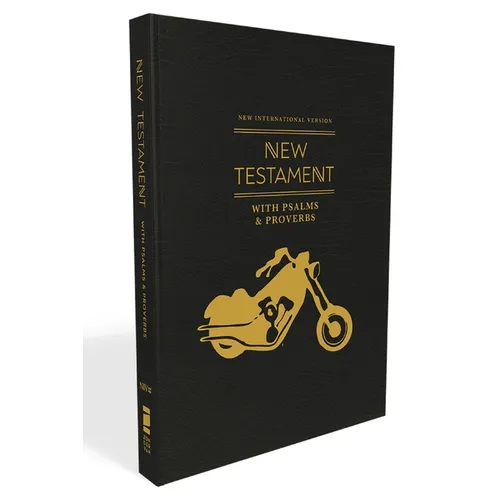 Niv, New Testament with Psalms and Proverbs, Pocket-Sized, Paperback, Black Motorcycle, Comfort Print - Paperback