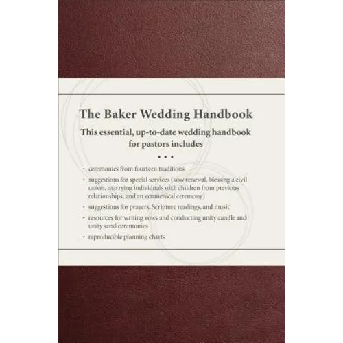 The Baker Wedding Handbook - Hardcover