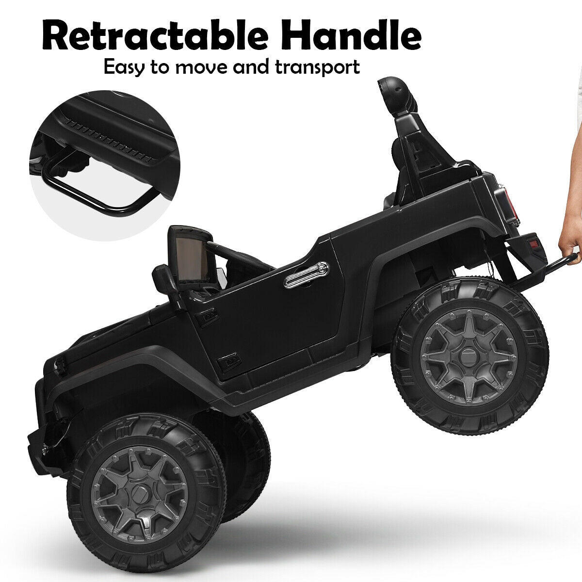 12V Kids Ride On Truck with Remote Control and Double Magnetic Door