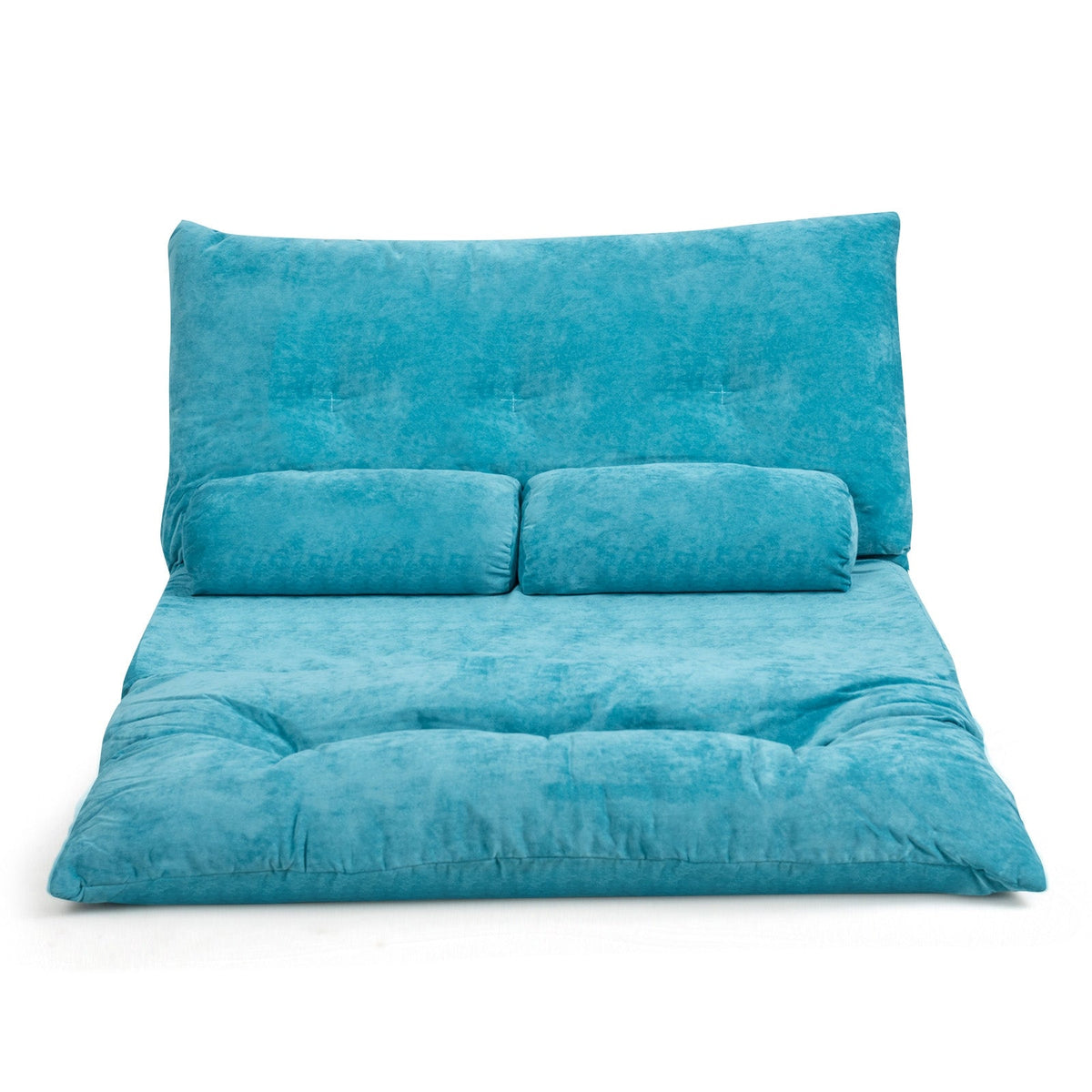 6-Position Adjustable Sleeper Lounge Couch with 2 Pillows