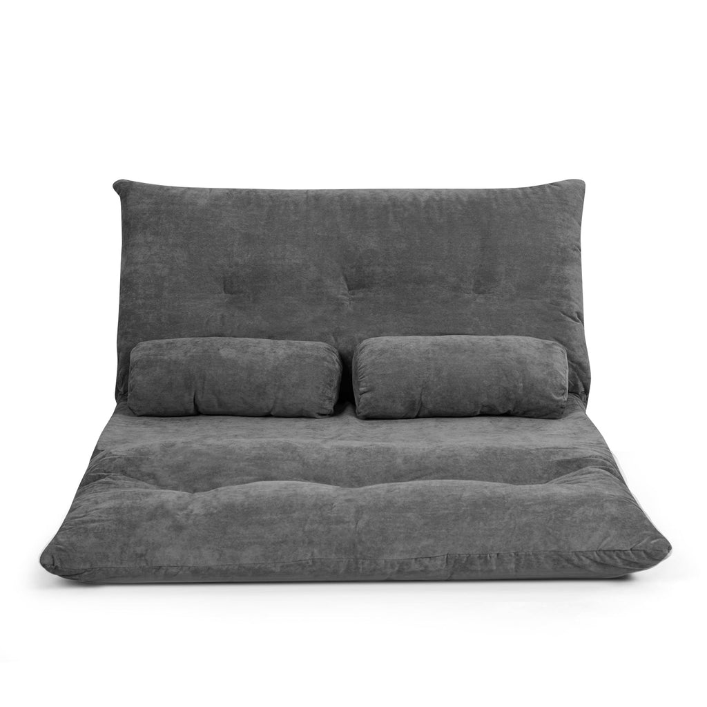 6-Position Adjustable Sleeper Lounge Couch with 2 Pillows