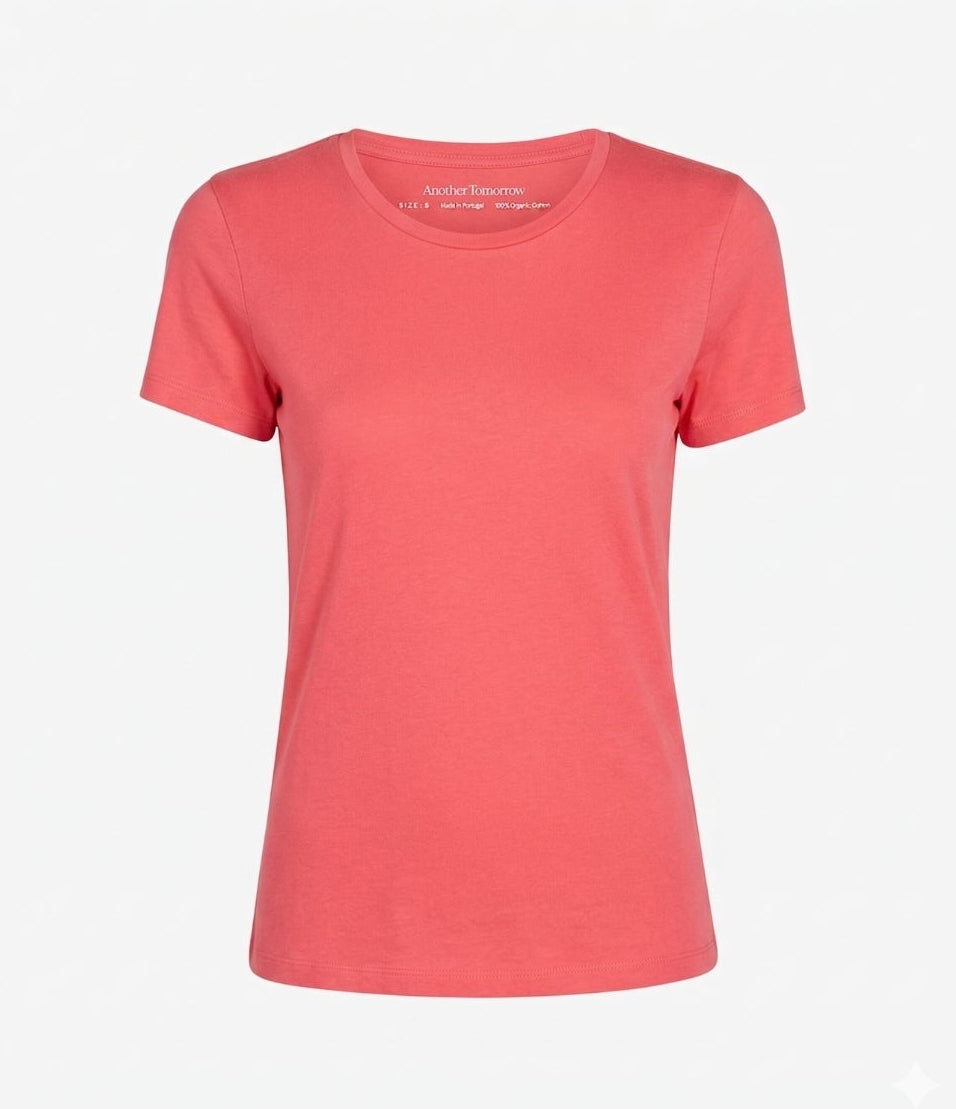 Crew Neck Tee | Rhubarb
