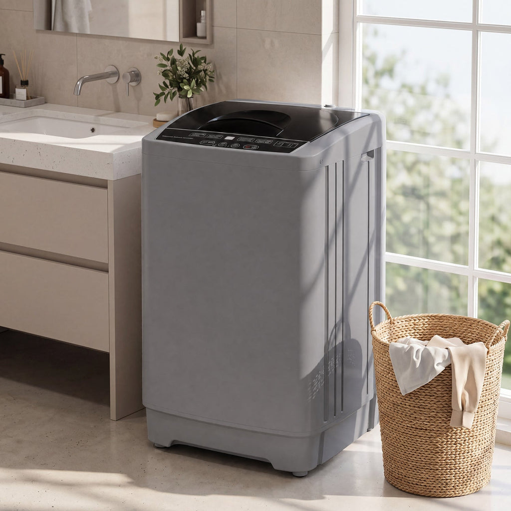 9.93 lbs Full Automatic Washing Machine with 8 Programs