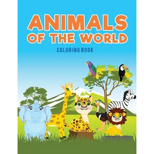 Animals of the world coloring Book - Paperback