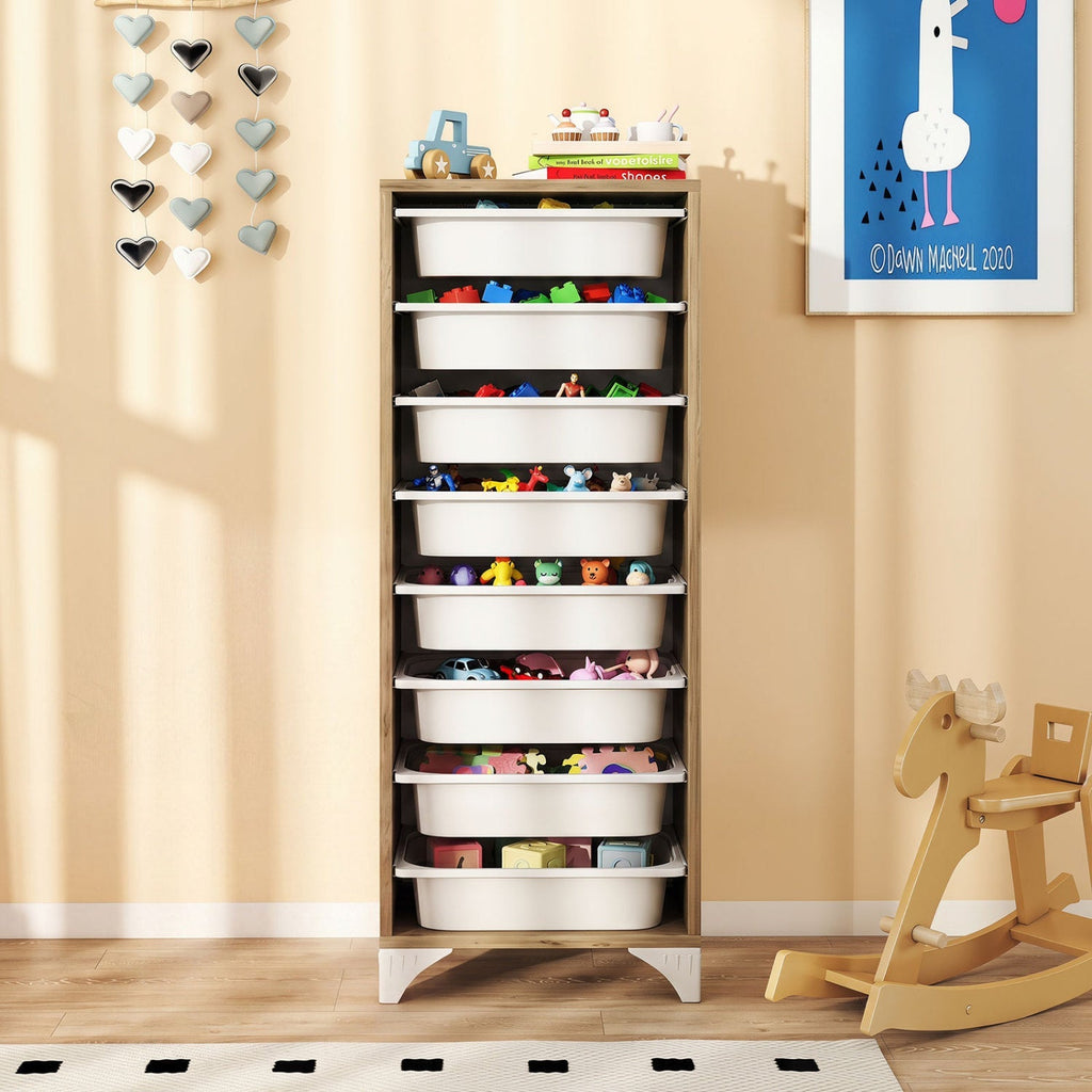 9-Tier Fruit & Vegetable Storage Rack with Slide-Out Baskets