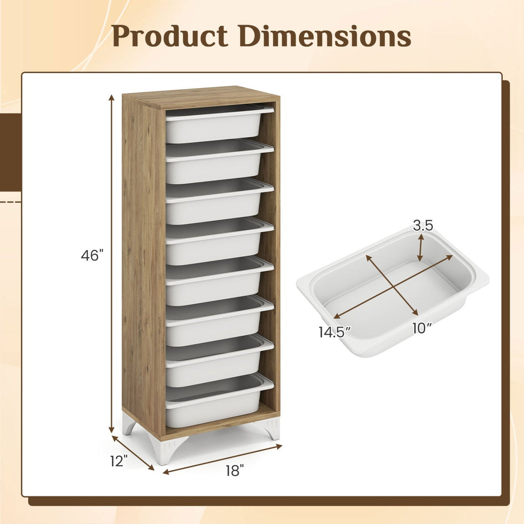 9-Tier Fruit & Vegetable Storage Rack with Slide-Out Baskets