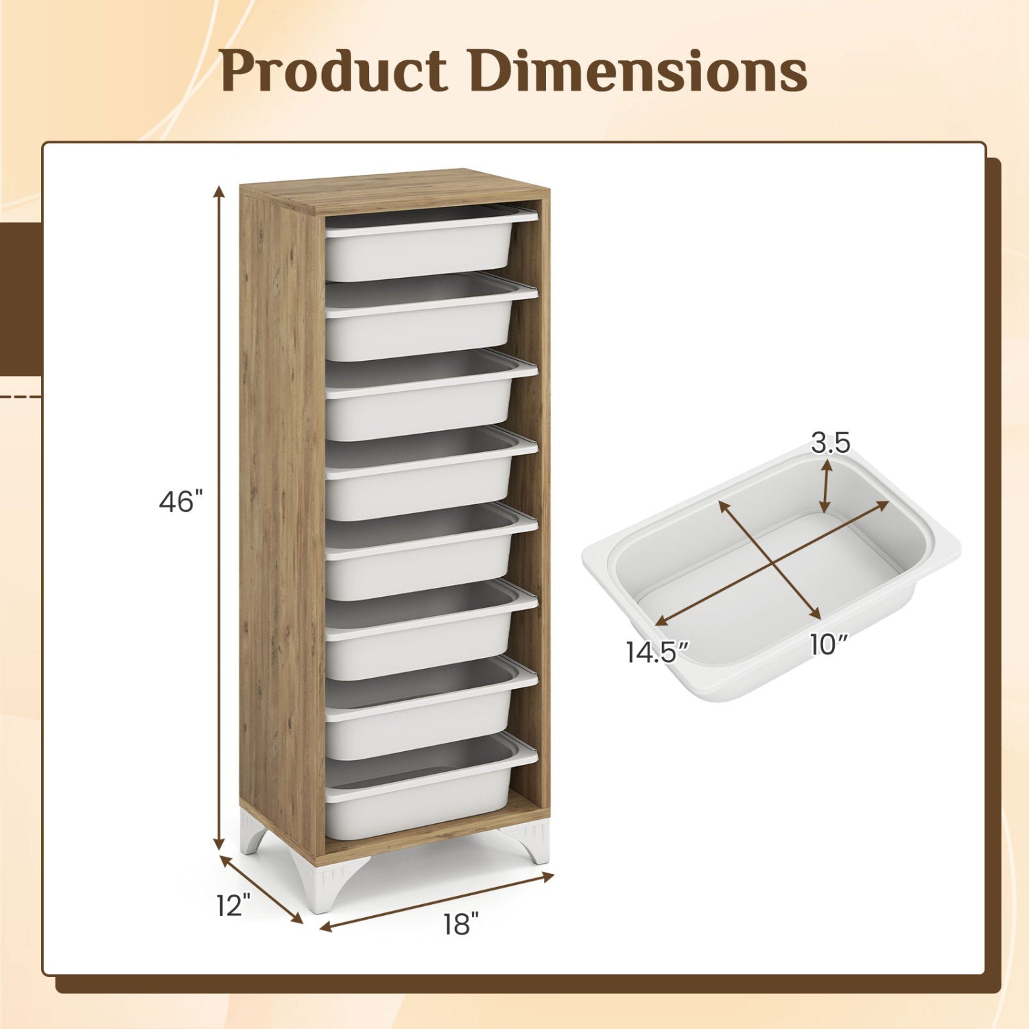 9-Tier Fruit & Vegetable Storage Rack with Slide-Out Baskets