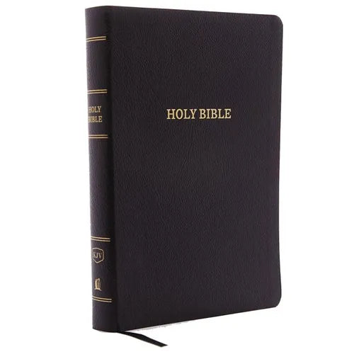 KJV, Reference Bible, Giant Print, Bonded Leather, Black, Indexed, Red Letter Edition - Bonded Leather