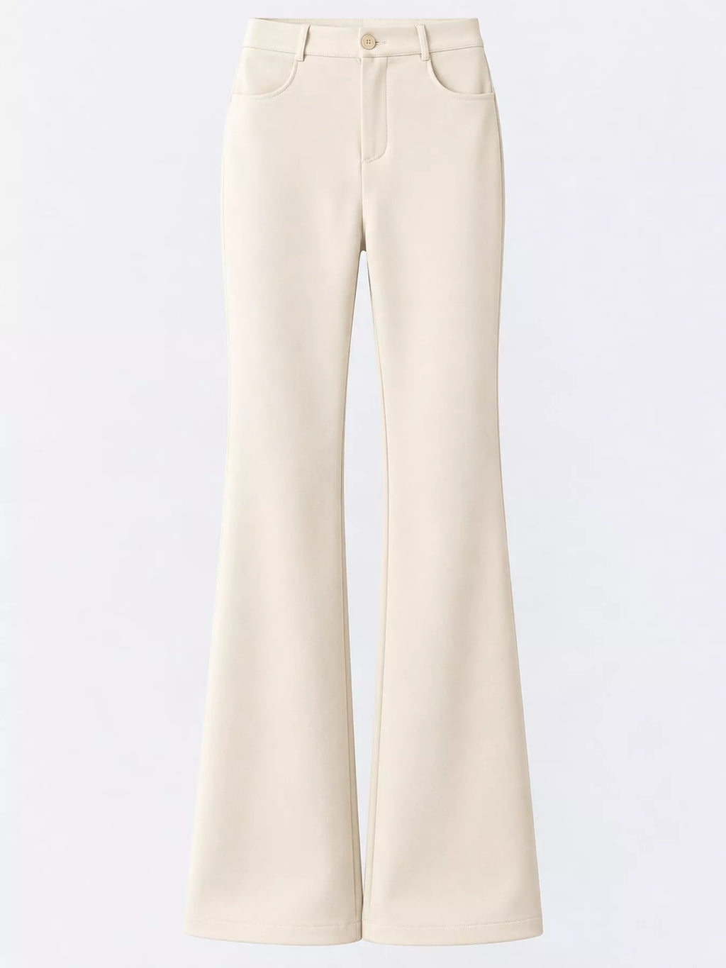 Full Size High-Waisted Slim-Fit Straight-Leg Pants Plus Size